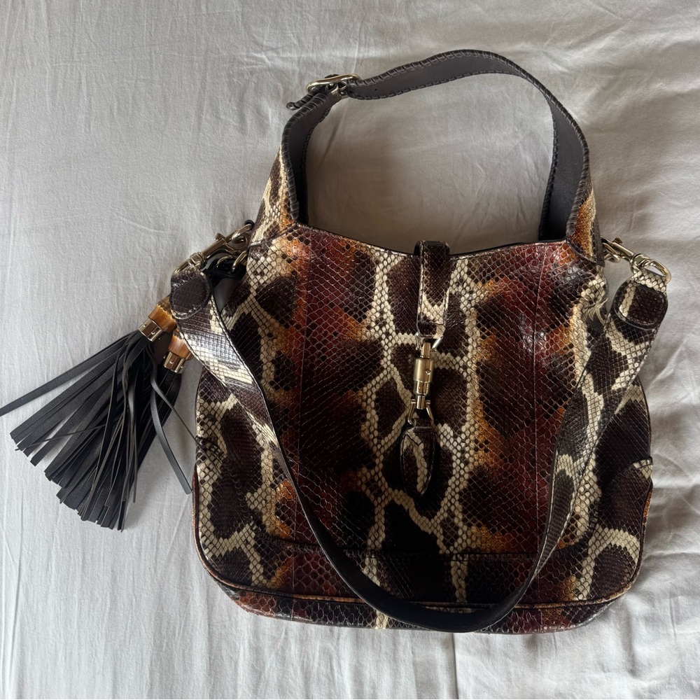 Authentic Gucci Python New Jackie Bag - image 4